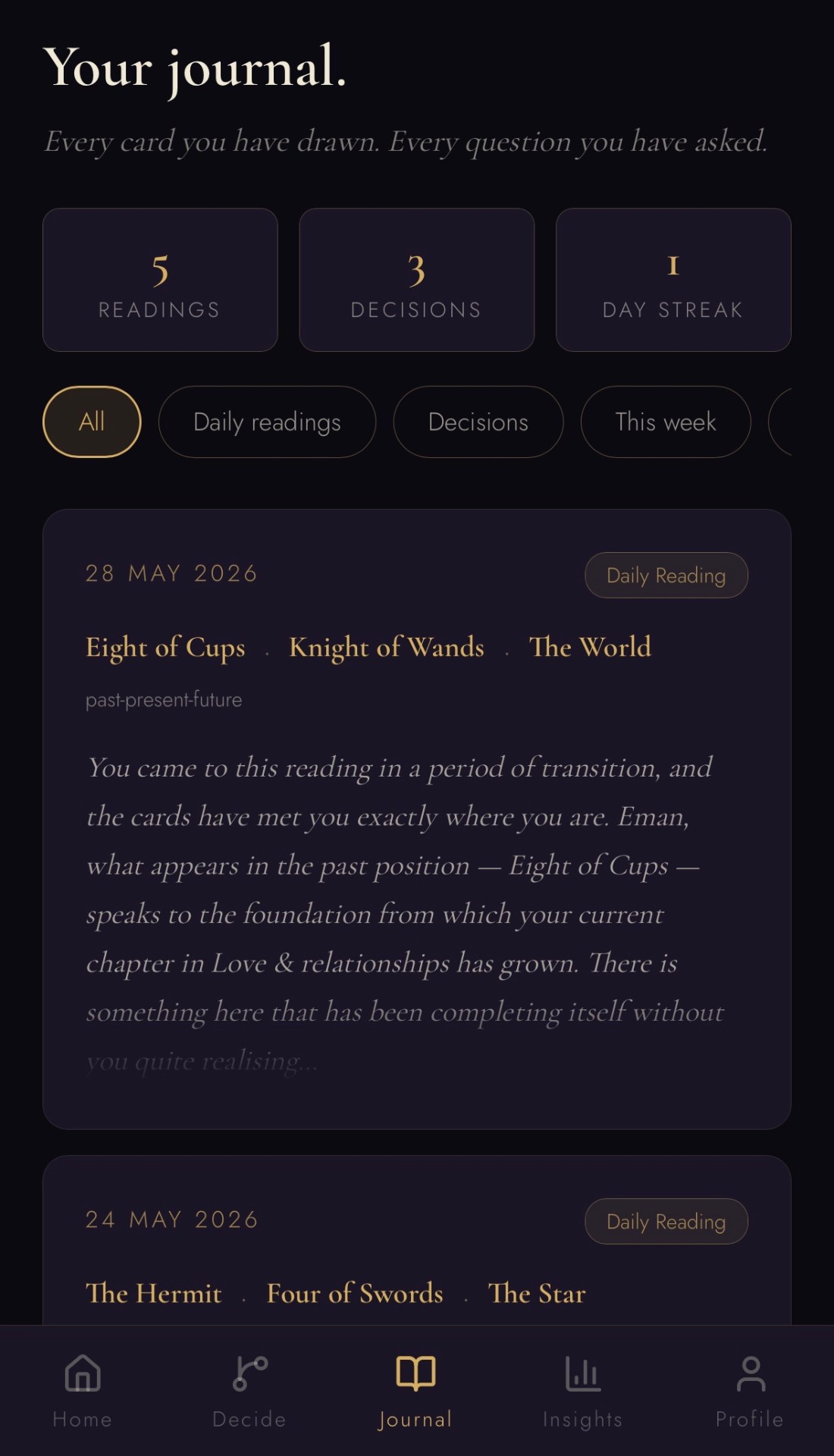 Every reading saved forever.